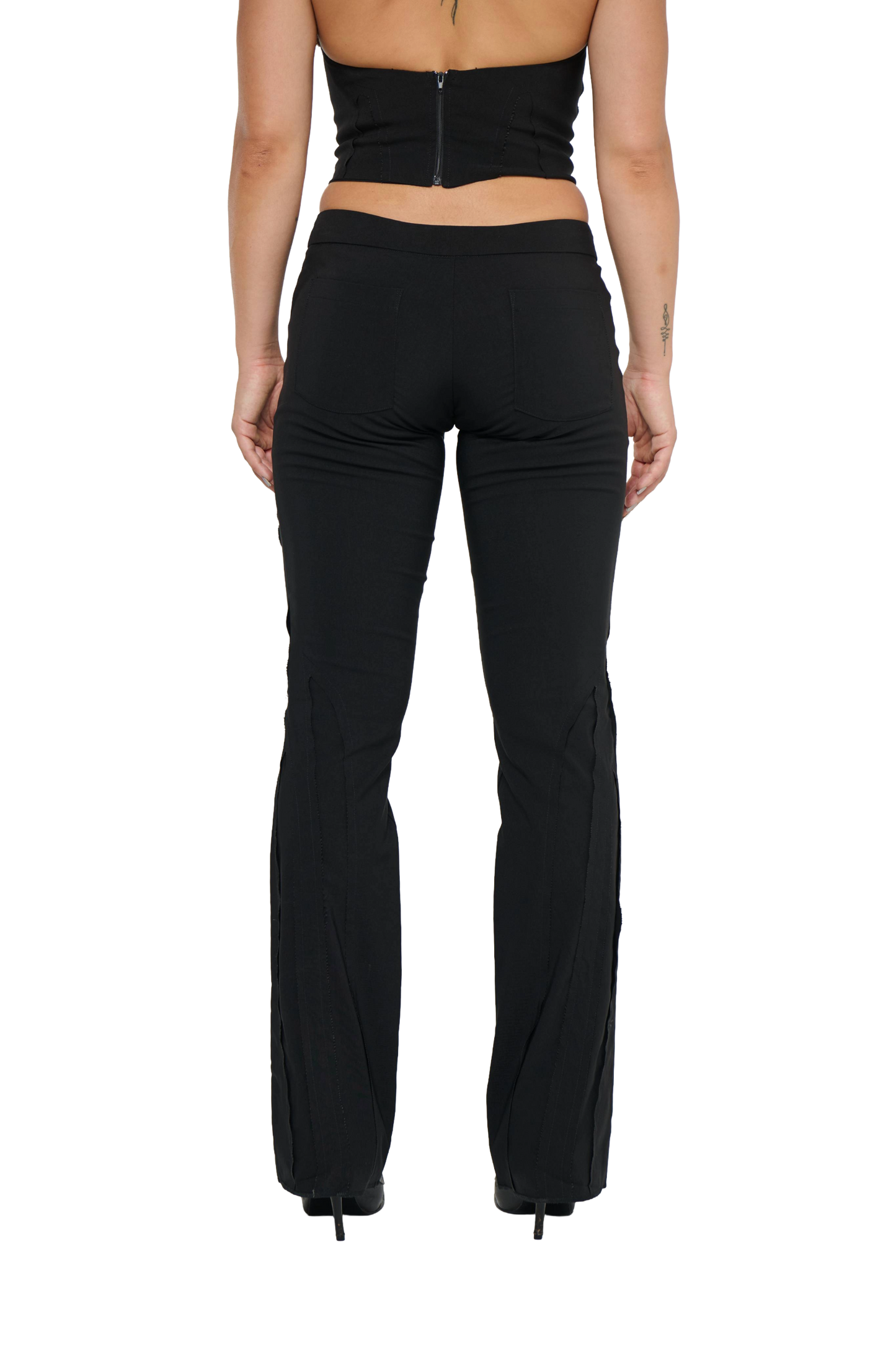 Spliced Pant Low Rise - Black