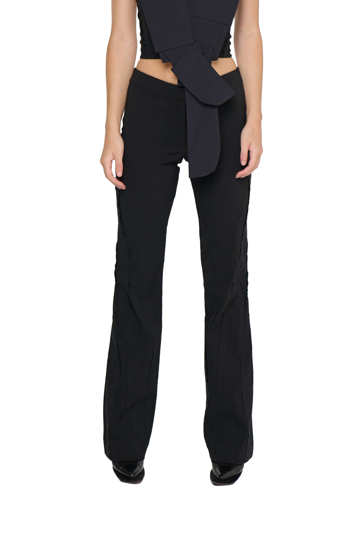 Spliced Pant Low Rise - Black