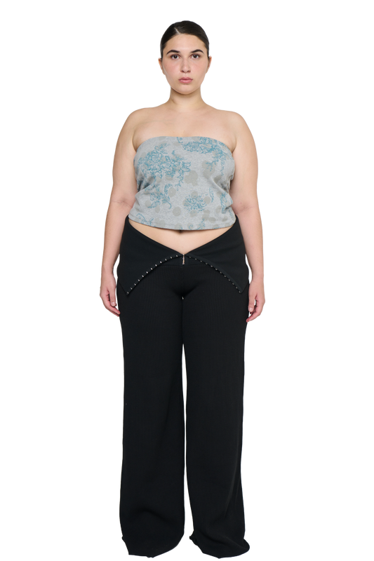 Polka-Dot Bandeau Top