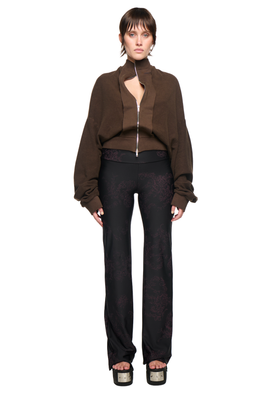 Floral Yoga Pant - Black/Purple