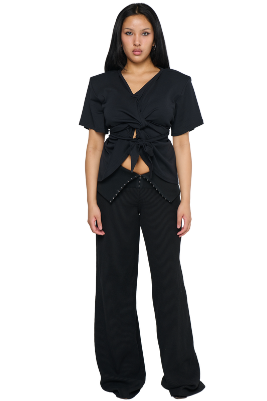 Scrunch T-Shirt - Black