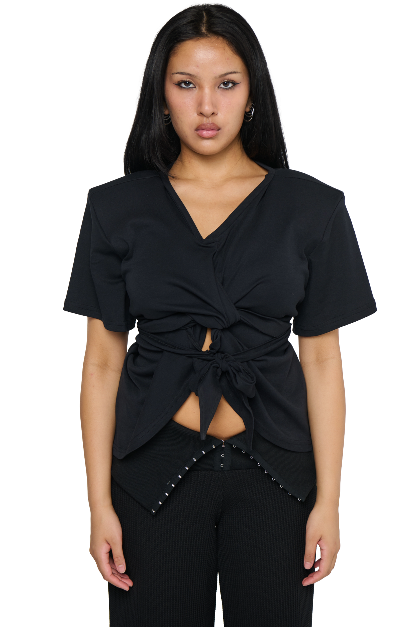 Scrunch T-Shirt - Grey Marle