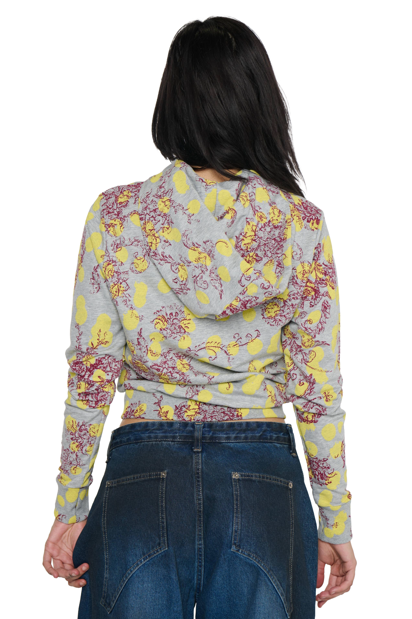 Polka-Dot Jacket - Grey/Yellow