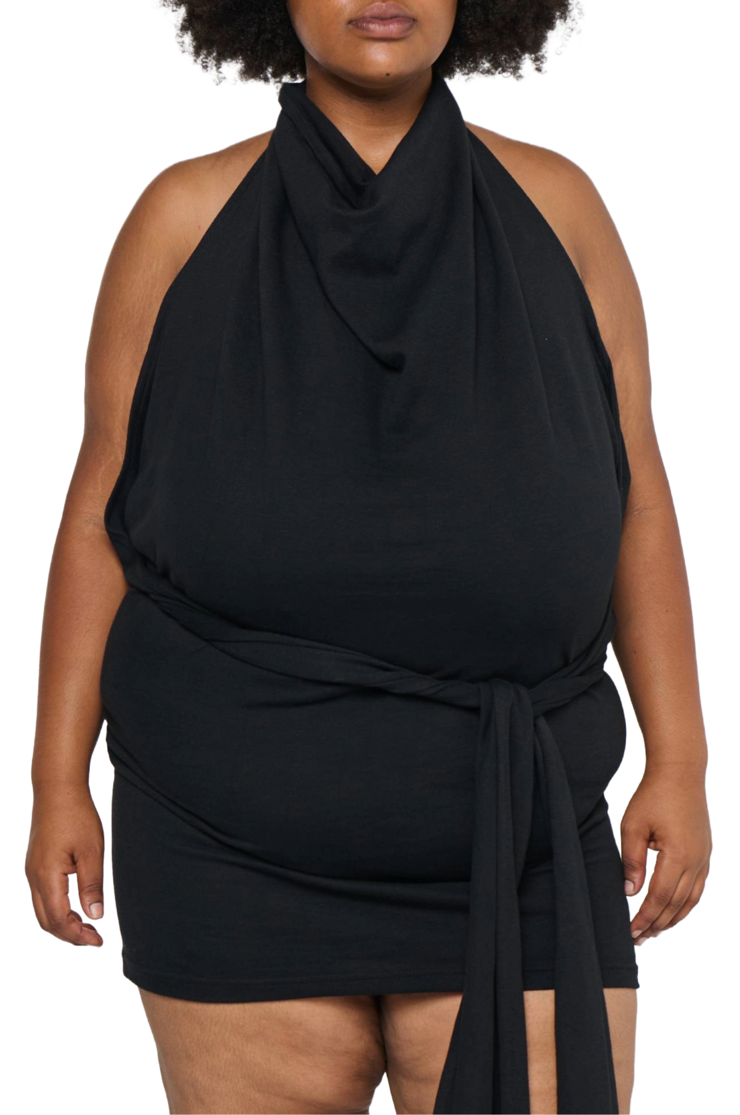 Halterneck Polo Dress/Skirt - Black