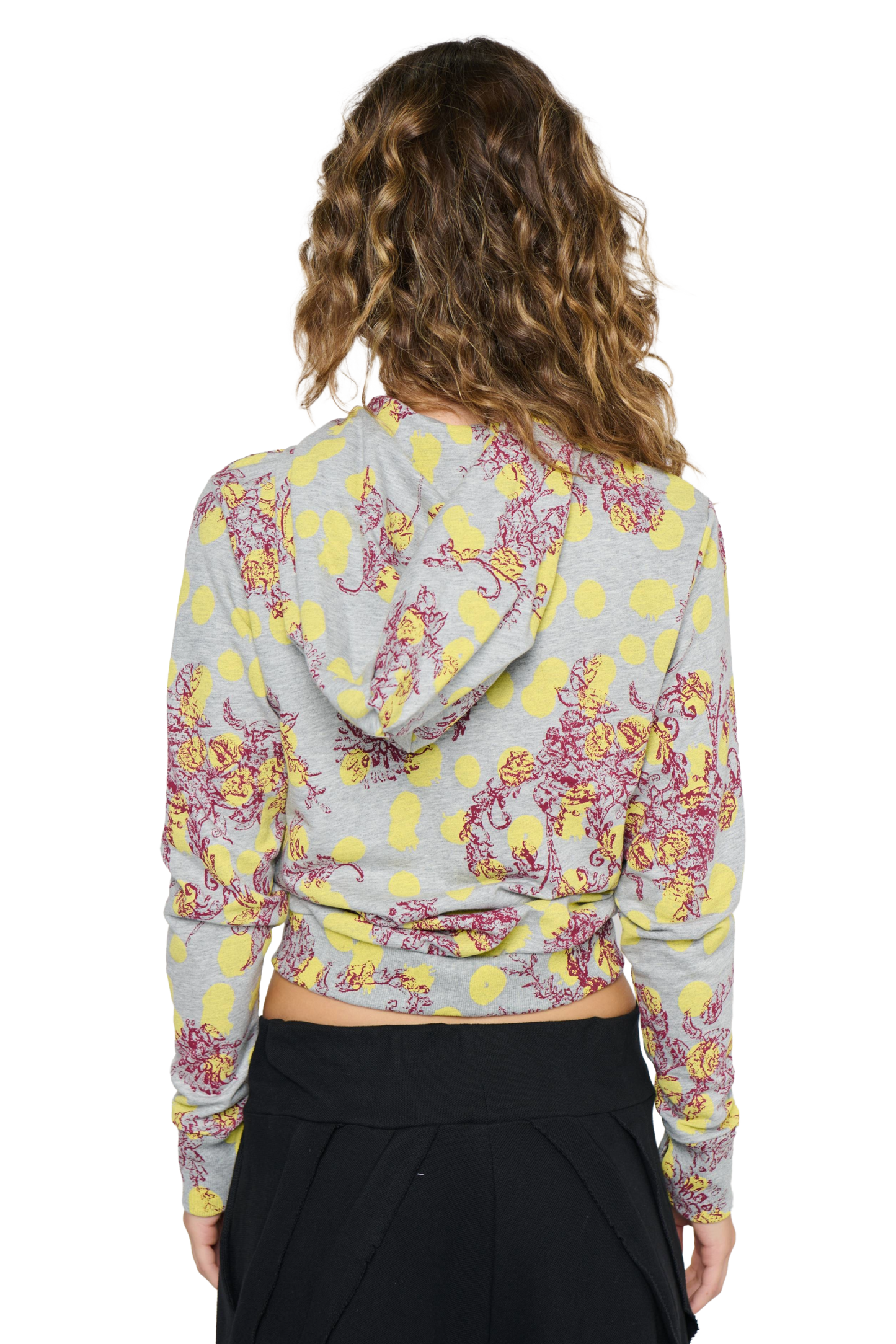 Polka-Dot Jacket - Grey/Yellow