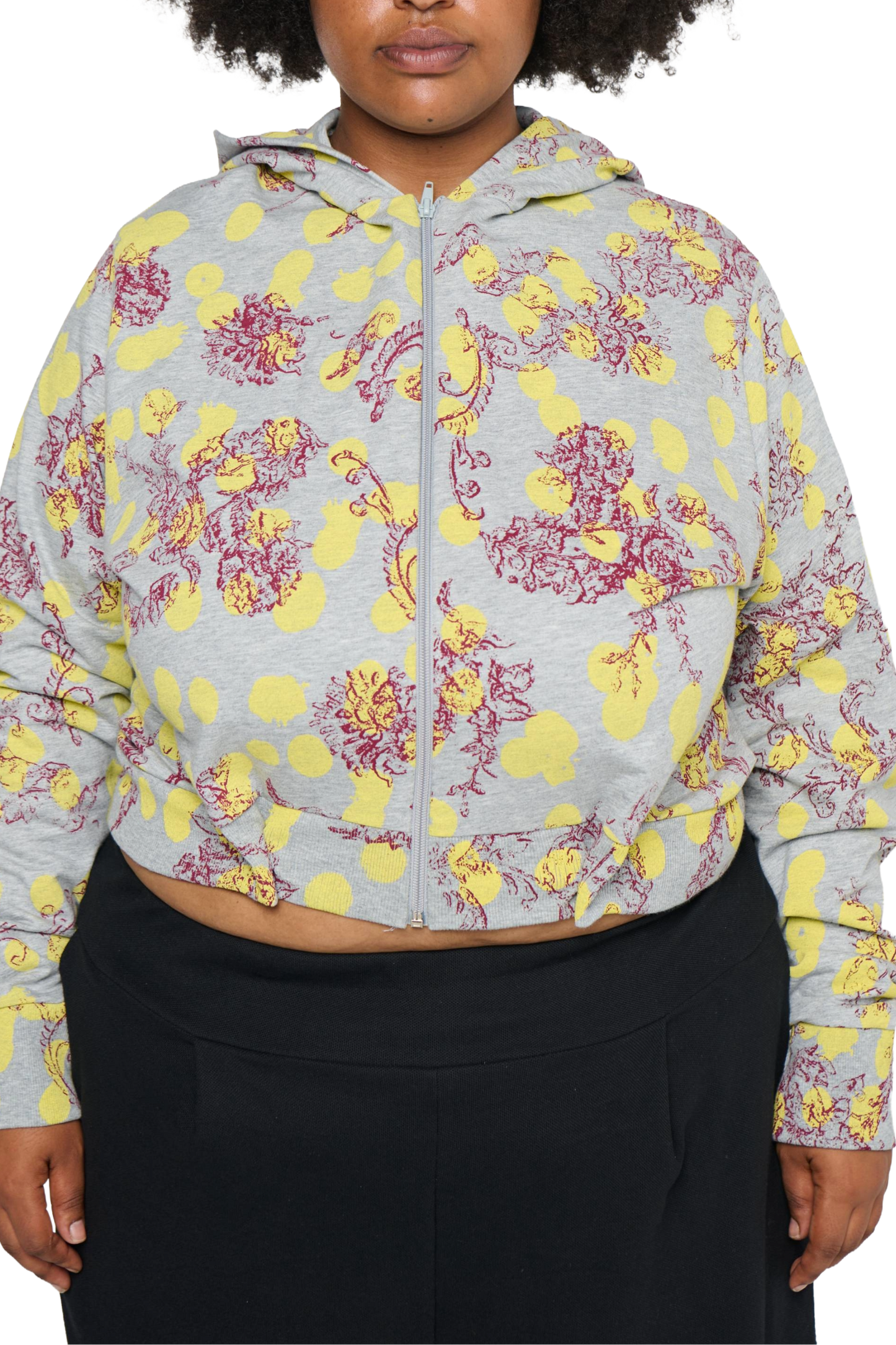 Polka-Dot Jacket - Grey/Yellow
