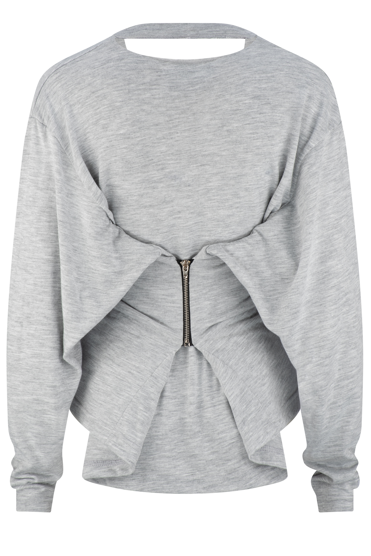 Zipper Long sleeve - Grey Marle