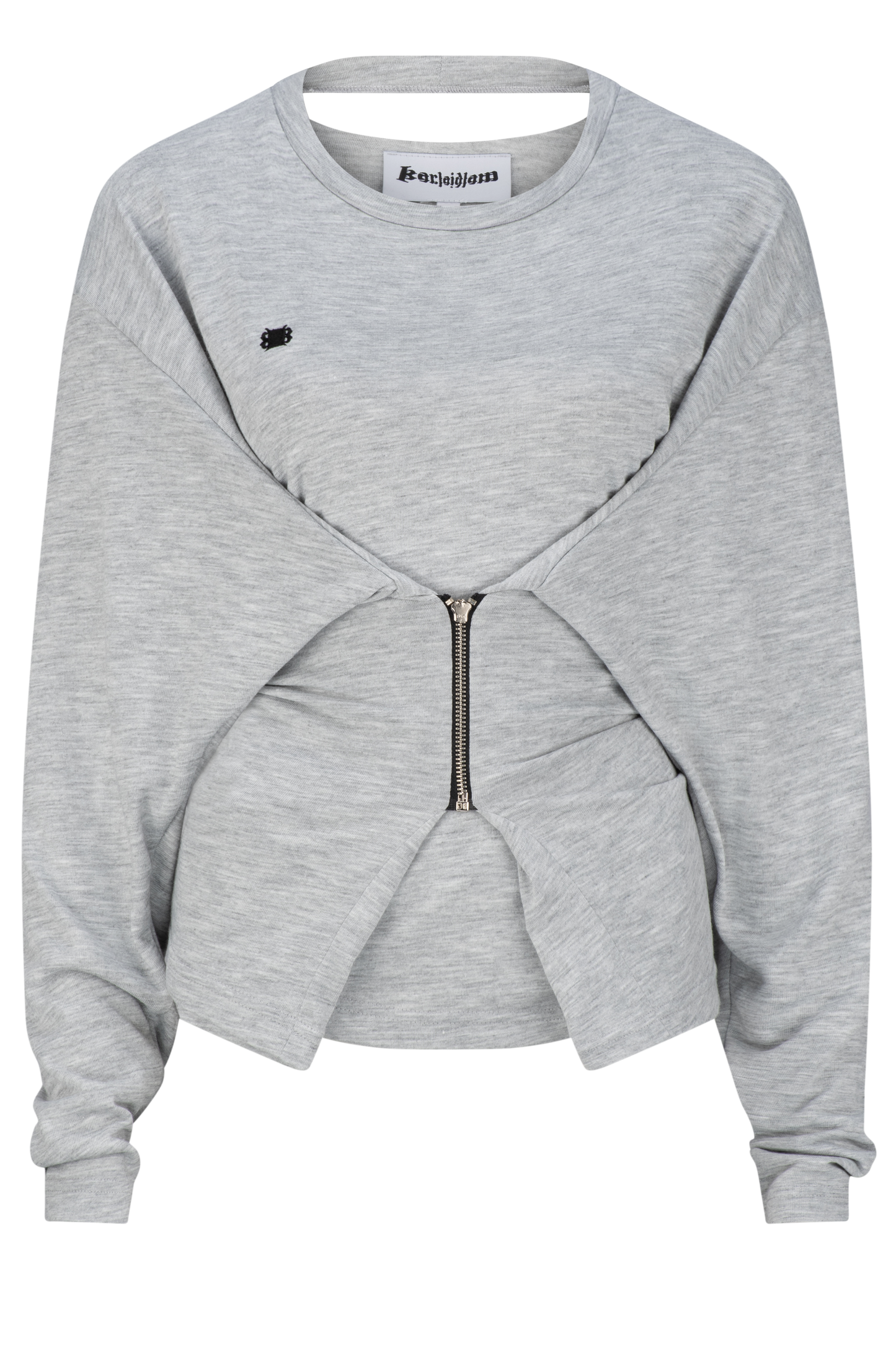 Zipper Long sleeve - Grey Marle