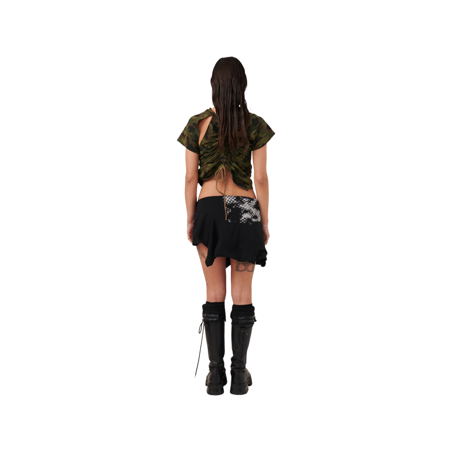 Ruched Tee - Camo
