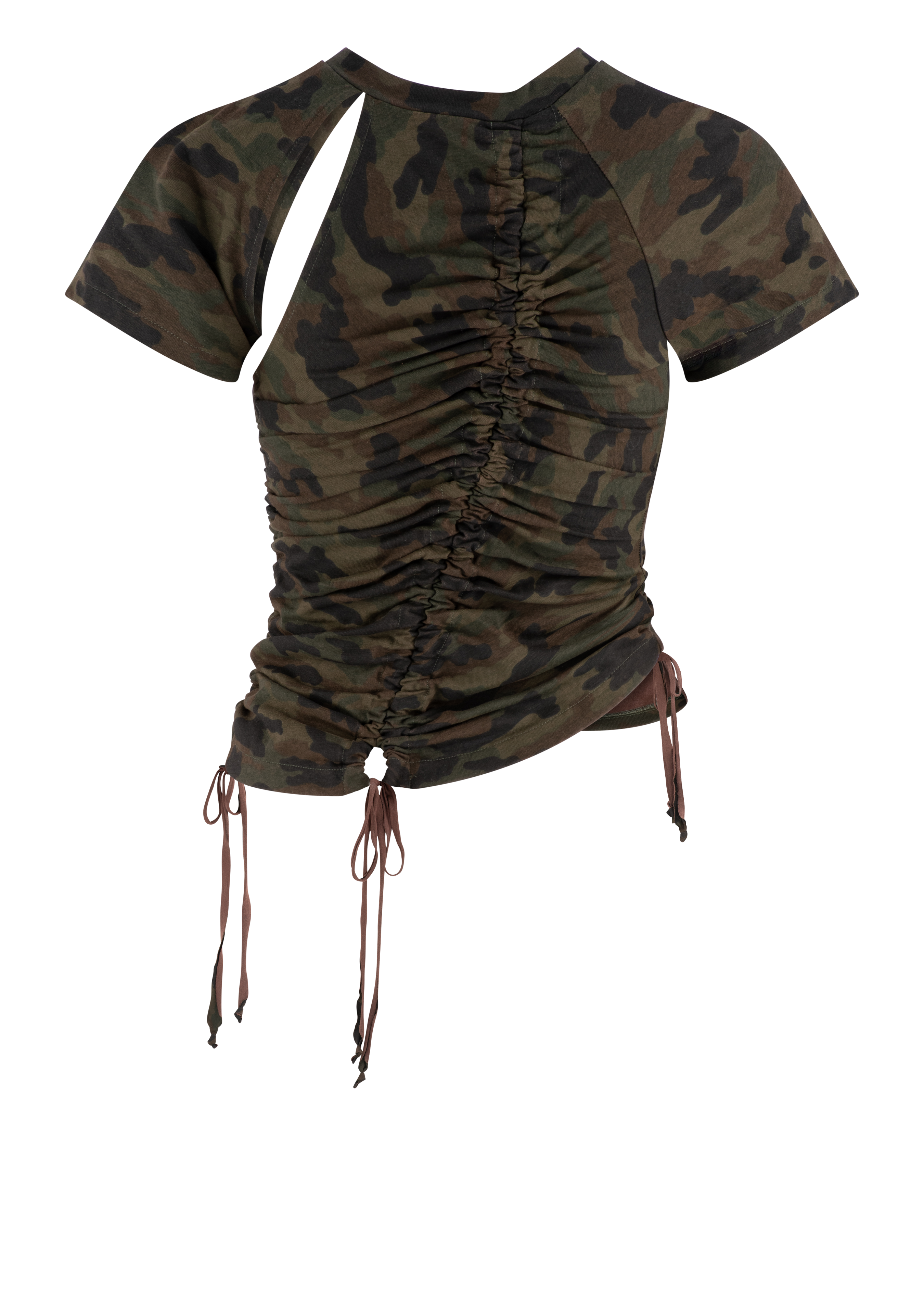 Ruched Tee - Camo