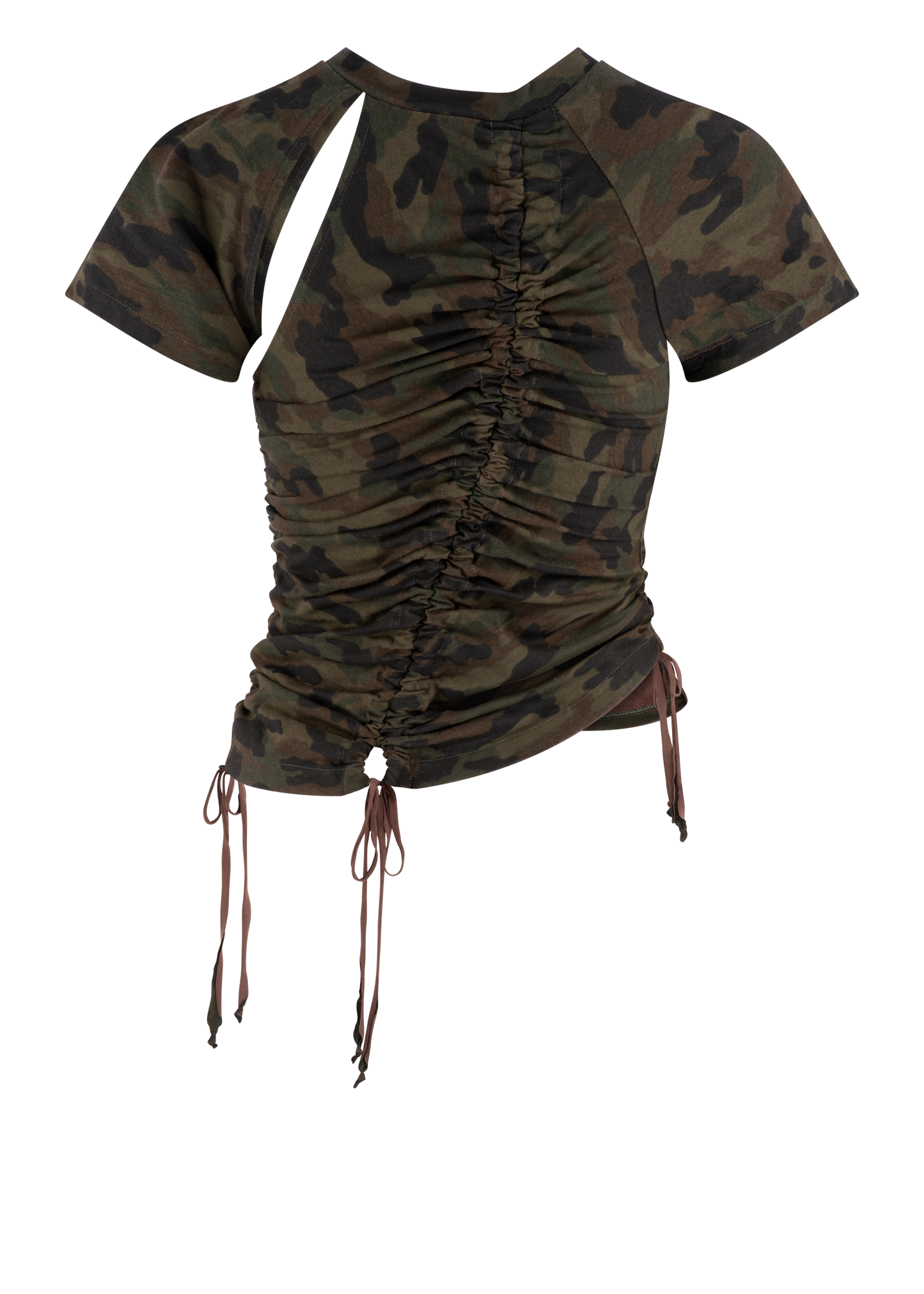 Ruched Tee - Camo
