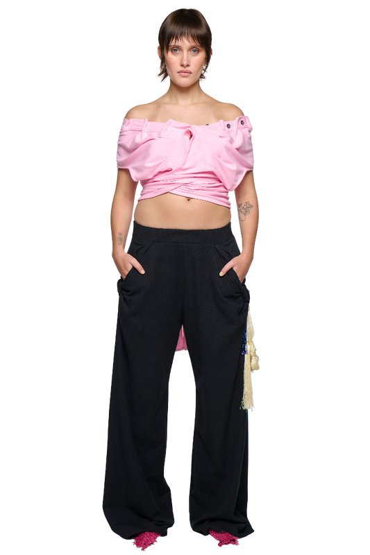 Pique Frank Pant - Black