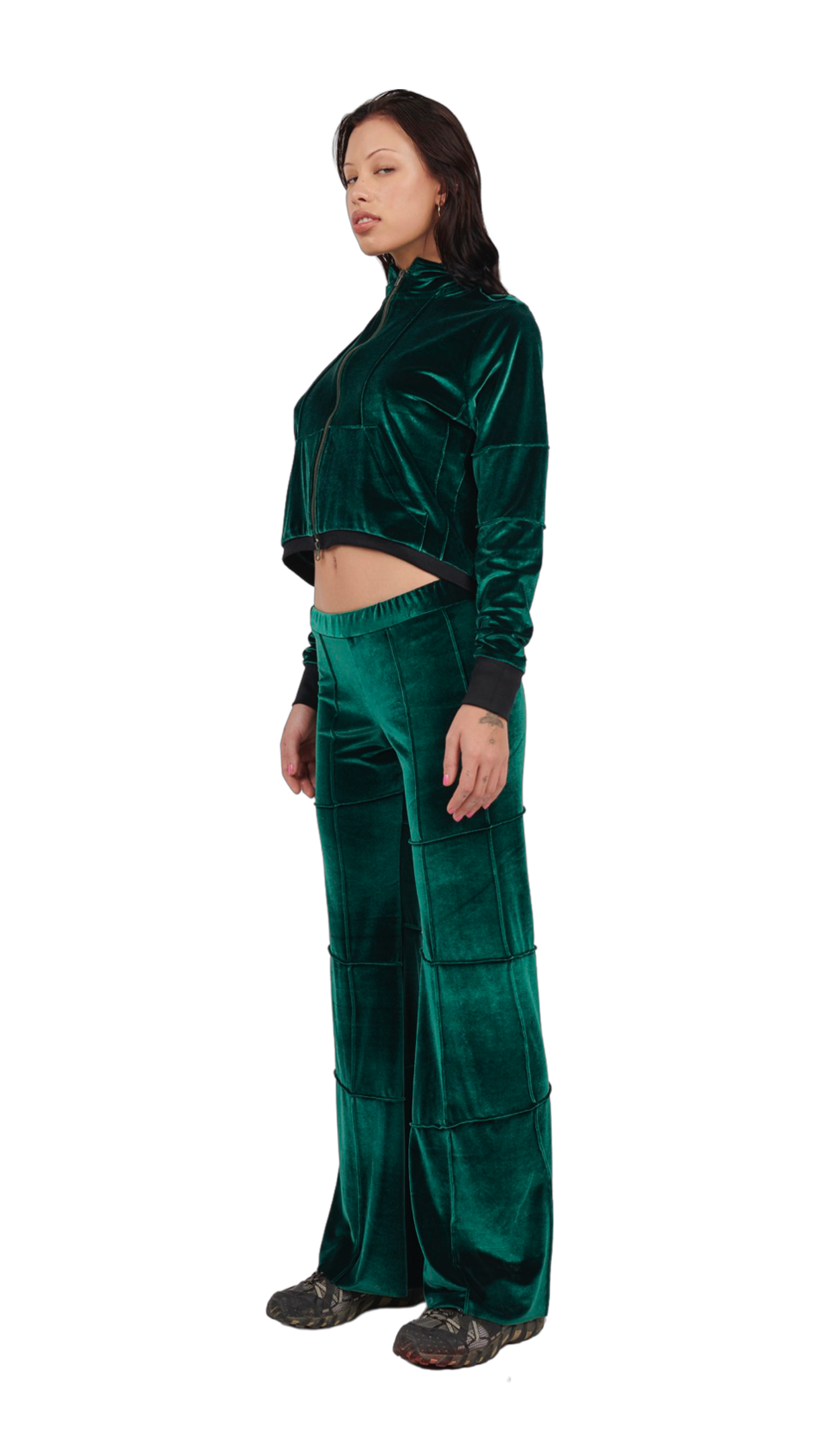 Spider Pant - Bottle Green (Flare)