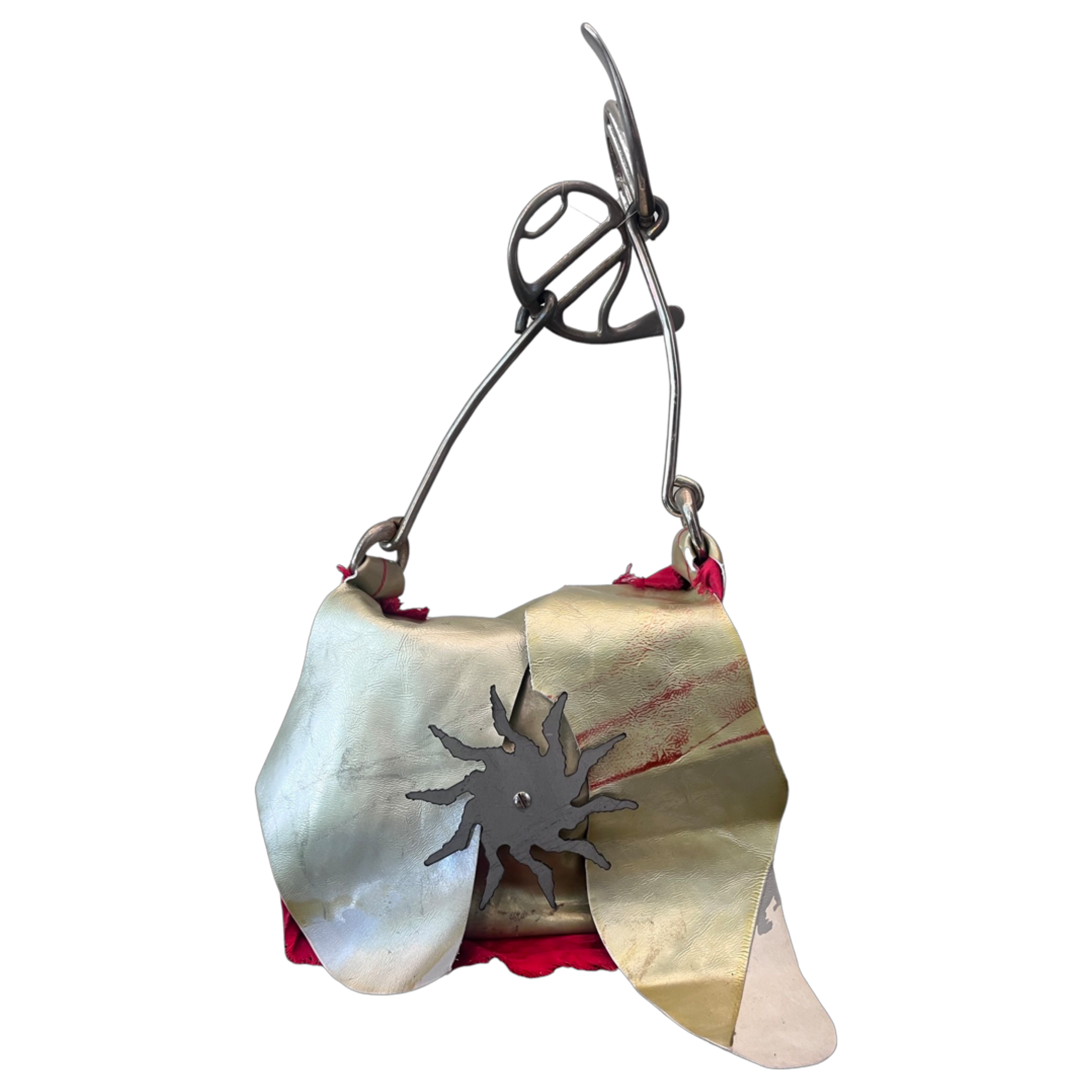 Manola's Bag in Gold Red